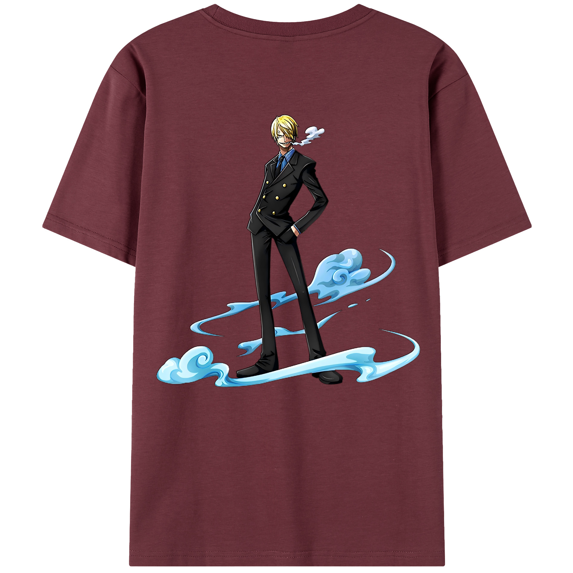 ワンピース サンジ ONE PIECE Sanji 綿100％半袖Tシャツ（背面プリント）